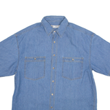 C&A Mens Plain Shirt Blue XL