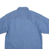 C&A Mens Plain Shirt Blue XL
