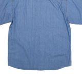C&A Mens Plain Shirt Blue XL