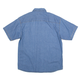 C&A Mens Plain Shirt Blue XL