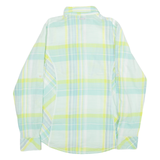 COLUMBIA Womens Shirt Green Check Long Sleeve M