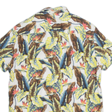 PIER ONE Mens Hawaiian Shirt Brown Floral M