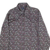 JOOP! Slim Fit Mens Shirt Green Floral Long Sleeve M