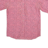 GOODMAN Mens Shirt Pink Floral M
