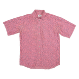 GOODMAN Mens Shirt Pink Floral M