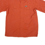 COLUMBIA Mens Plain Shirt Orange S