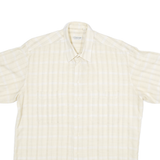COLDOR Mens Shirt Yellow Striped M