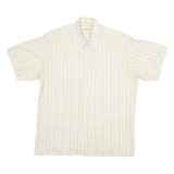 COLDOR Mens Shirt Yellow Striped M