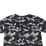 ELLESSE Cropped Womens T-Shirt Black UK 8