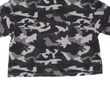 ELLESSE Cropped Womens T-Shirt Black UK 8