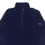 BERGHAUS Womens Fleece Blue 1/4 Zip UK 8
