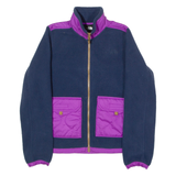 THE NORTH FACE Womens Fleece Jacket Purple Colourblock S