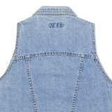 JACK MORGAN Womens Denim Waistcoat Blue 90s UK 6