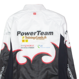 OWAYO Powerteam Swiss Cycling Mens Track Jacket White Crazy Pattern 2XL