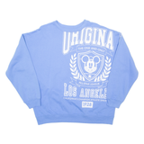 DISNEY Mickey Mouse Los Angeles Womens Sweatshirt Blue USA L
