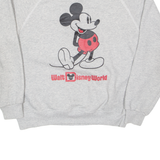 DISNEY Disney World Mickey Mouse Mens Sweatshirt Grey USA M