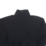 REEBOK Cropped Womens Sweatshirt Black 1/4 Zip XS