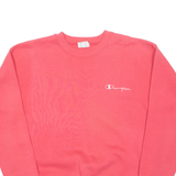 CHAMPION Womens Sweatshirt Pink L