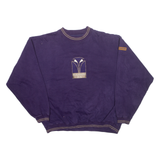 BIG COTTON Blackwolf Run Golf Course Kohler Mens Sweatshirt Purple USA L