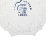 HAINES Buford Middle School Mens Sweatshirt Grey USA L