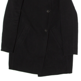 MARC O'POLO Womens Overcoat Coat Black Wool UK 6