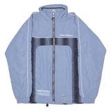 JAKO SVKT Windau Netball Womens Windbreaker Jacket Blue 90s Crazy Pattern UK 10