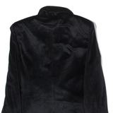 Studded Womens Blazer Jacket Black Velvet S