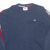 TOMMY HILFIGER Mens Jumper Blue Tight Knit M