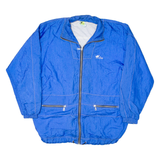 CATS Womens Rain Jacket Blue Nylon 90s M