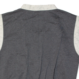 Mens Waistcoat Grey 90s XL