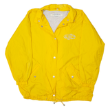 COSMOS Womens Rain Jacket Yellow 90s Hooded M