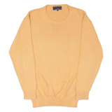 PETER POLO Mens Jumper Orange Tight Knit M