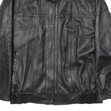 PALAIS DU SUD EL WIFAK Mens Jacket Black Leather 90s L