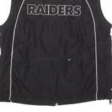 NFL Oakland Raiders Womens Windbreaker Gilet Black USA M