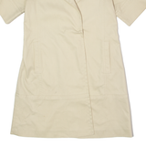 THEORY Womens Overcoat Jacket Beige Twill M