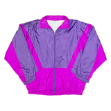 ETIREL Womens Shell Jacket Purple 90s Colourblock XL