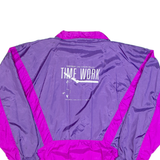ETIREL Womens Shell Jacket Purple 90s Colourblock XL
