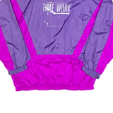 ETIREL Womens Shell Jacket Purple 90s Colourblock XL