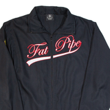 FAT PIPE Mesh Lined Mens Track Jacket Black M
