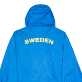 PUMA Swedish Mens Rain Jacket Blue Nylon Hooded S