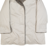 DIOLEN Faux Fur Lined Womens Overcoat Coat Grey 90s L