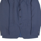 DICK Mens Blazer Jacket Blue 90s Striped L