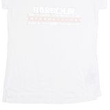 BARBOUR Womens T-Shirt White UK 8