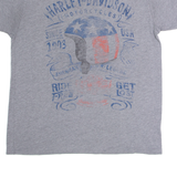 HARLEY DAVIDSON Mens T-Shirt Grey L