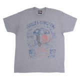 HARLEY DAVIDSON Mens T-Shirt Grey L
