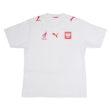 PUMA Polska Mens Football Shirt Jersey White V-Neck XL