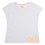 ADIDAS Womens T-Shirt Grey L