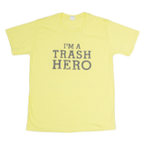 GILDAN Im A Trash Hero Mens T-Shirt Yellow L