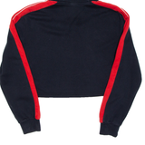 ELLESSE Cropped Womens Blue Hoodie UK 10