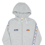 ELLESSE Womens Grey Hoodie Full Zip UK 10